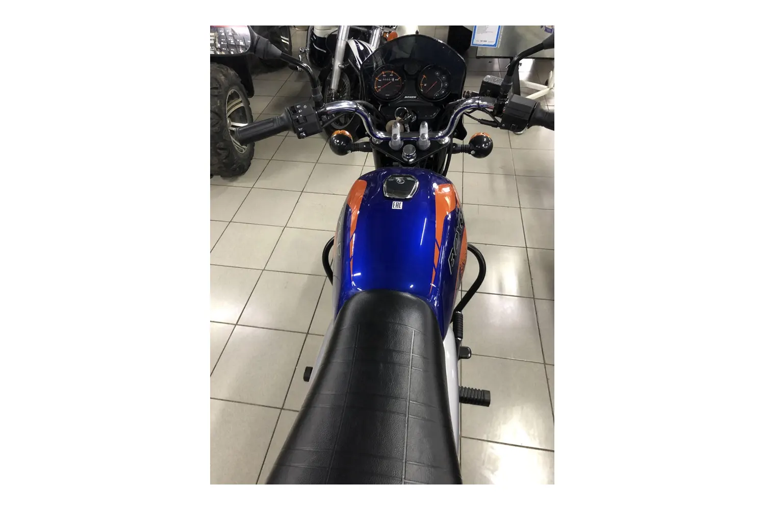 Мотоцикл Bajaj Boxer BM 150 X Disc 5 передач синий 11