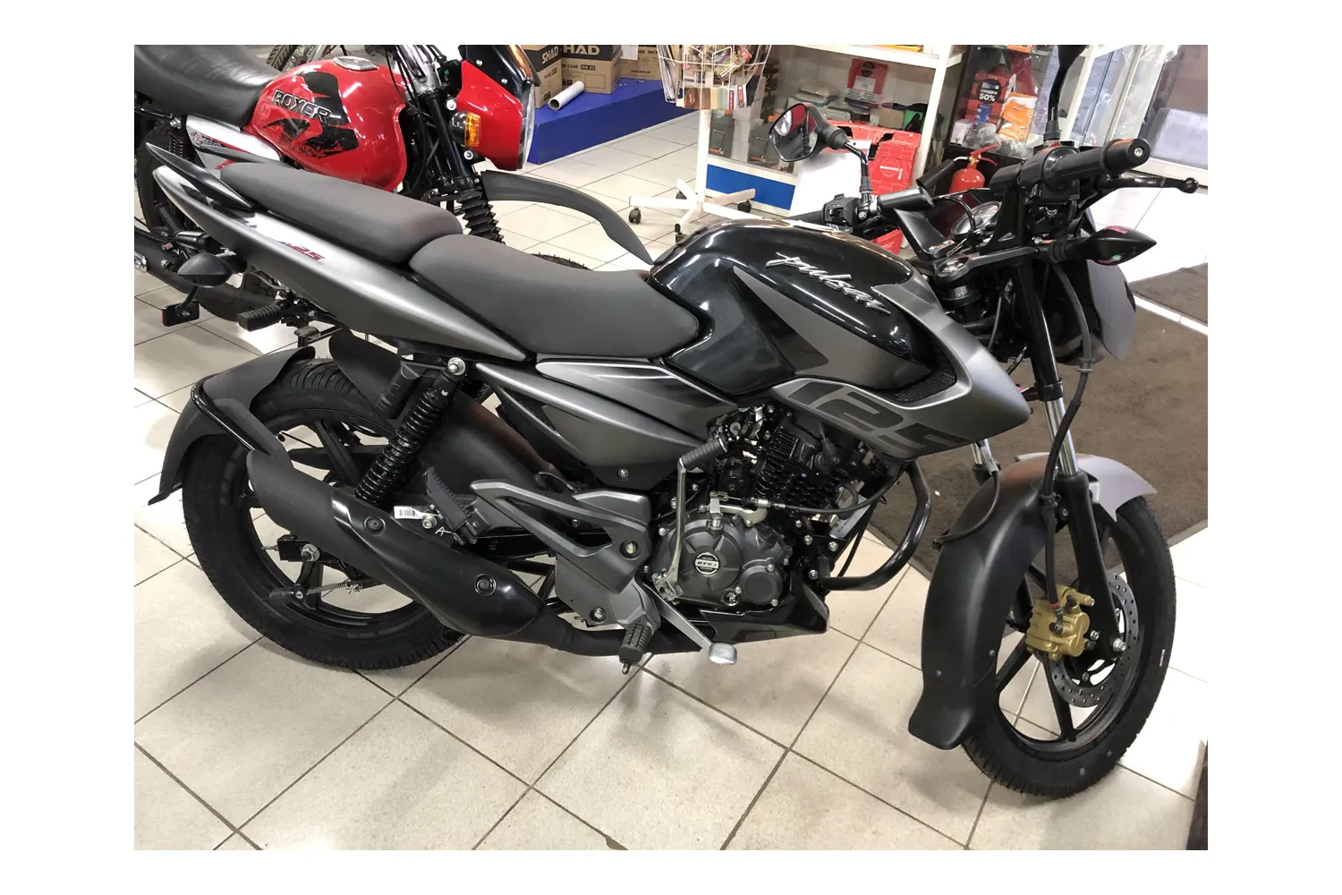 Мотоцикл Bajaj Pulsar NS 125 (Черно-серый) 8