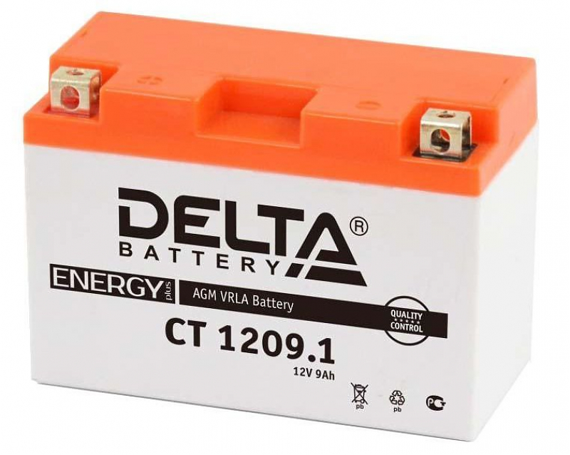Delta CT 1209.1  (YT9B-BS) 12В/9А/Ч/прямая/151х71х107 мм - alexmotorsspb.ru