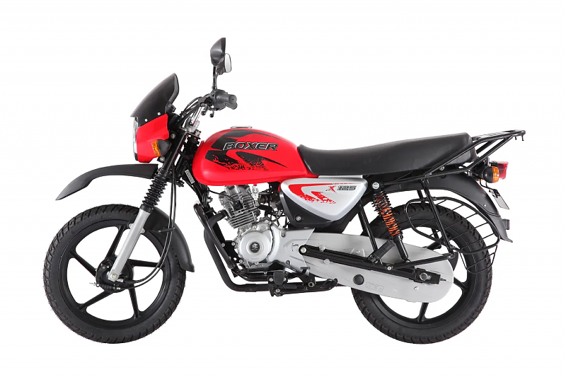 Мотоцикл Bajaj Boxer BM 125 X- 5 передач красный - alexmotorsspb.ru