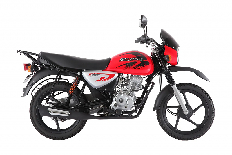Мотоцикл Bajaj Boxer BM 125 X- 5 передач красный - alexmotorsspb.ru