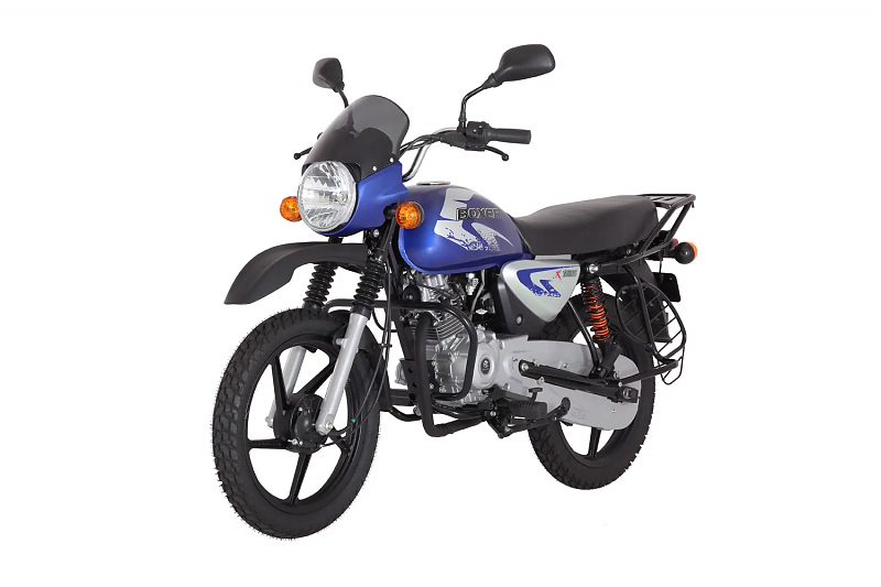 Мотоцикл Bajaj Boxer BM 125 X- 5 передач синий - alexmotorsspb.ru