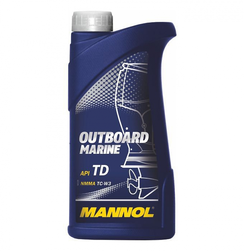 Mannol масло 2T для подвесного мотора Outboard Marine API TD 1л. - alexmotorsspb.ru