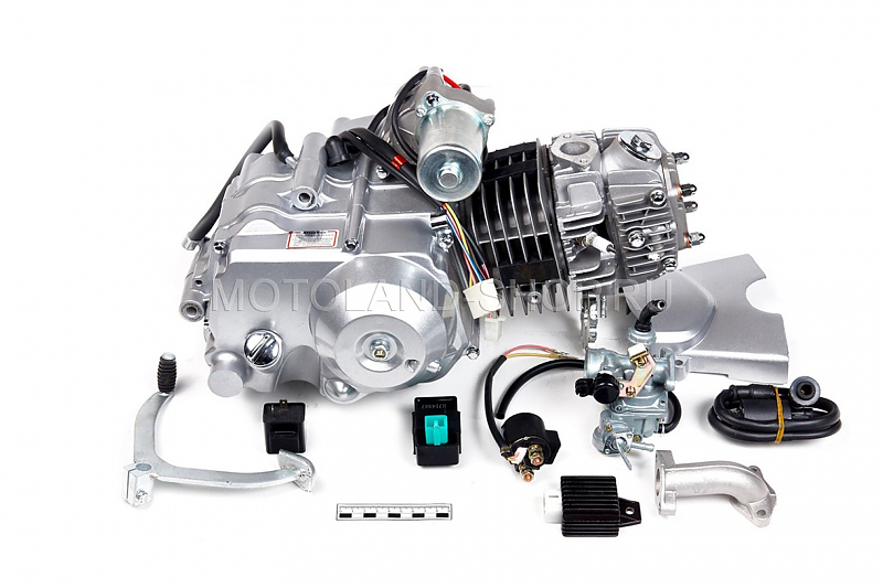 Двигатель 125см3 152FMI (52.4x55.5) полуавтомат, 1ск+реверс, верхний стартер - alexmotorsspb.ru