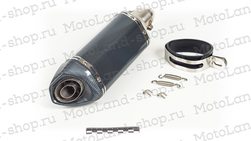 Глушитель AKRAPOVIC  #7 шестигранный карбон - alexmotorsspb.ru