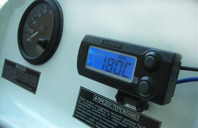 KOSO DIGITAL METER Установочный комплект для индикации  (контроль перегрева по выхлопным газам) температуры двигателя снегохода BA004063 - alexmotorsspb.ru