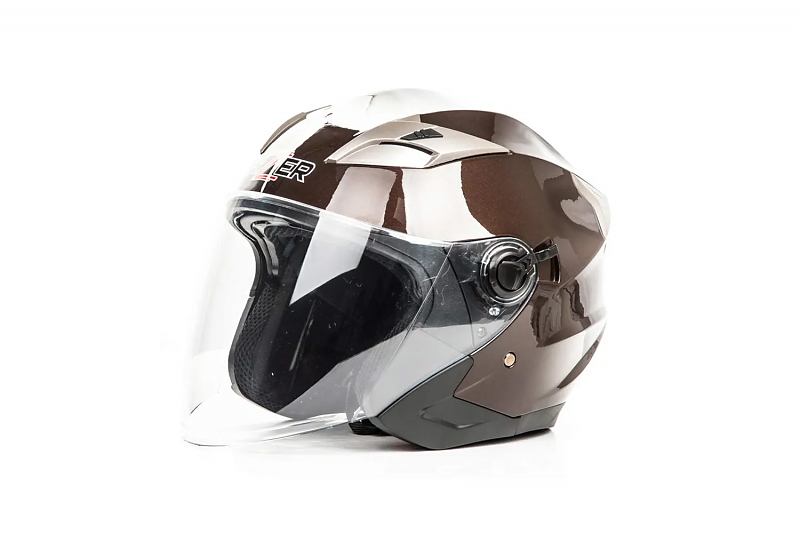 Шлем мото открытый HIZER B208 #1 (S) gray (2 визора) - alexmotorsspb.ru