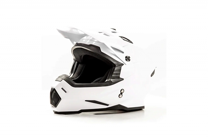 Шлем мото кроссовый HIZER J6801 #2 (M) white - alexmotorsspb.ru