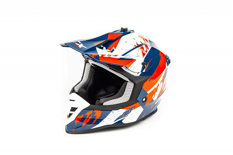 Шлем мото кроссовый GTX 633 #3 (XL) BLUE/RED WHITE - alexmotorsspb.ru