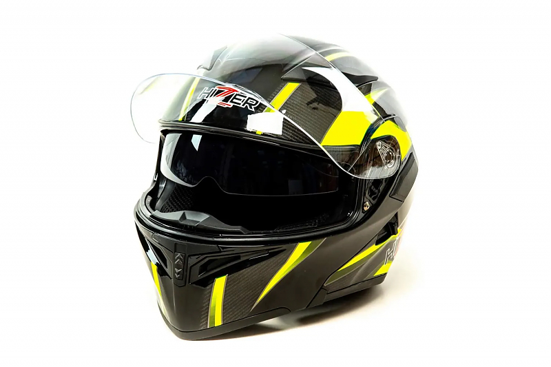 Шлем мото модуляр HIZER J5902 #1 (S) (2 визора) - alexmotorsspb.ru