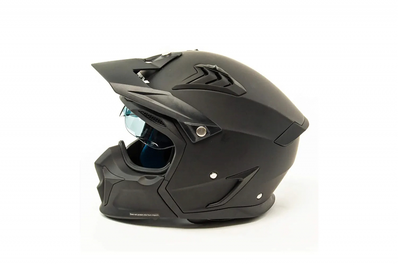 Шлем мото мотард GTX 690 #7 (S) SOLID MATT BLACK - alexmotorsspb.ru