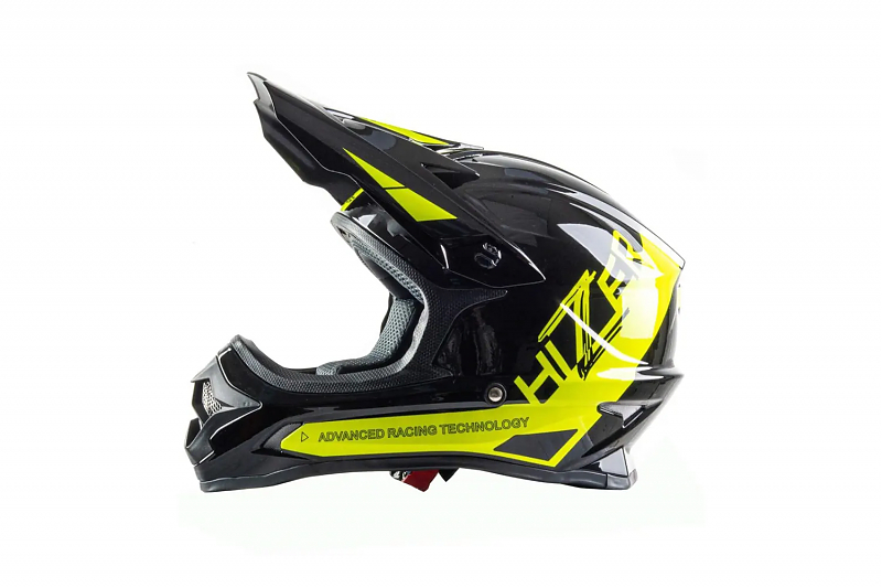 Шлем мото кроссовый HIZER J6805 #1 (L) black/yellow - alexmotorsspb.ru