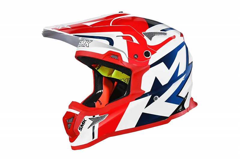 Шлем SMK ALLTERRA X-POWER, цвет красный/белый/синий XS - alexmotorsspb.ru