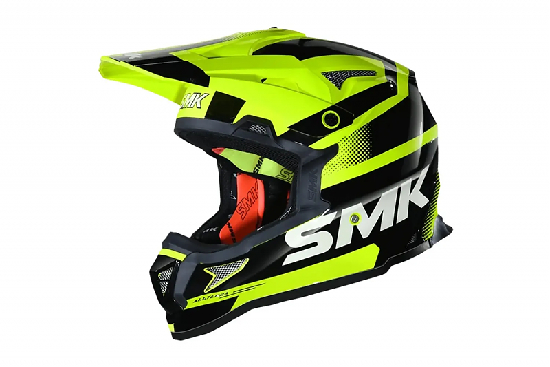 Шлем SMK ALLTERRA X-THROTTLE, цвет жёлтый неон/чёрный L - alexmotorsspb.ru