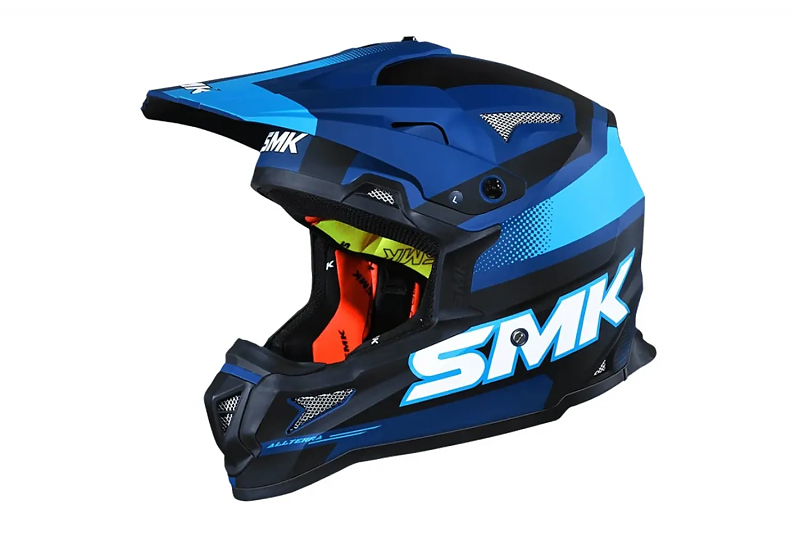 Шлем SMK ALLTERRA X-THROTTLE, цвет синий/чёрный L - alexmotorsspb.ru