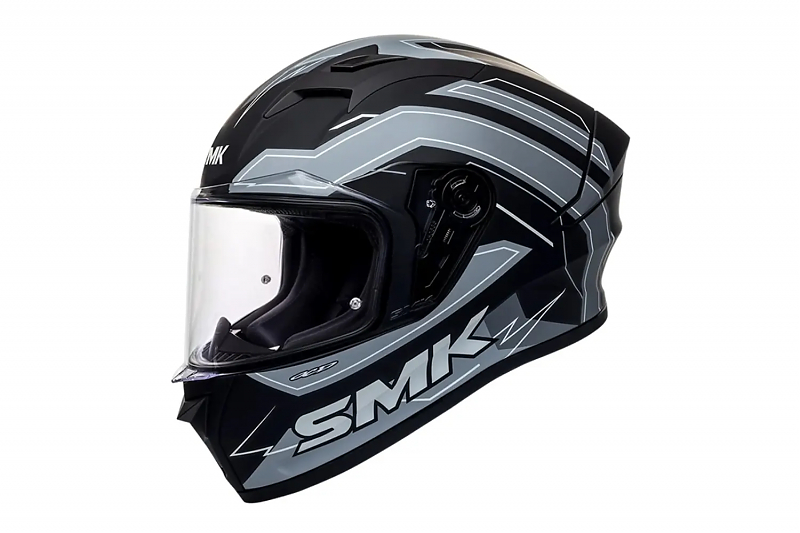 Шлем SMK STELLAR BOLT, цвет чёрный/серый, матовый XS - alexmotorsspb.ru