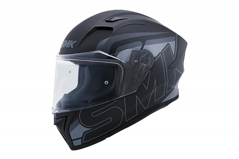 Шлем SMK STELLAR STAGE, цвет чёрный/серый, матовый 2XL - alexmotorsspb.ru