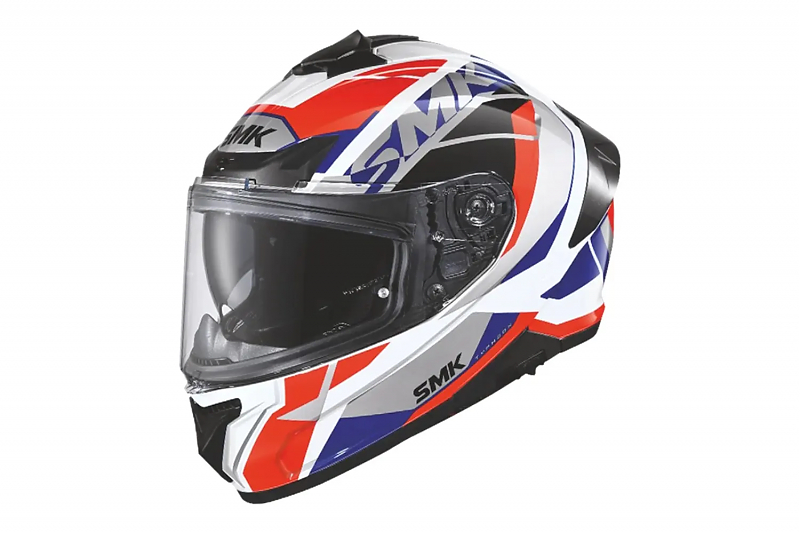 Шлем SMK TYPHOON STYLE, цвет красный/белый/синий 2XL - alexmotorsspb.ru