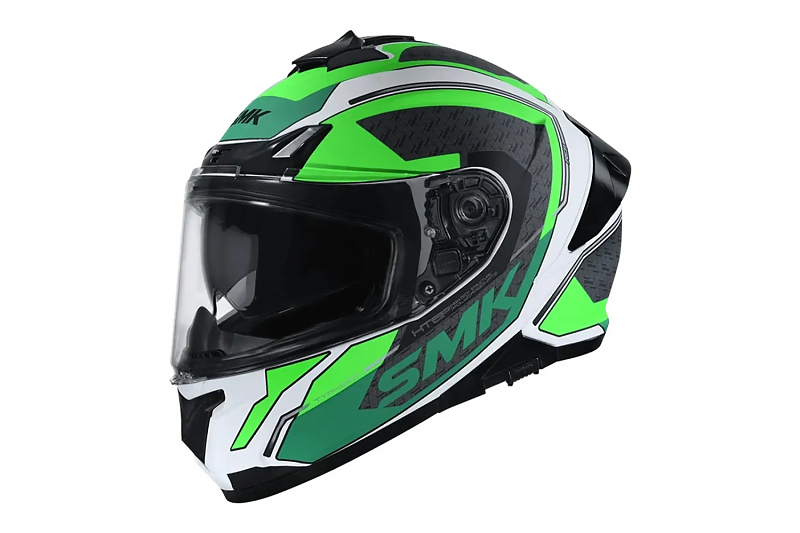 Шлем SMK TYPHOON RD1, цвет зелёный/серый 2XL - alexmotorsspb.ru