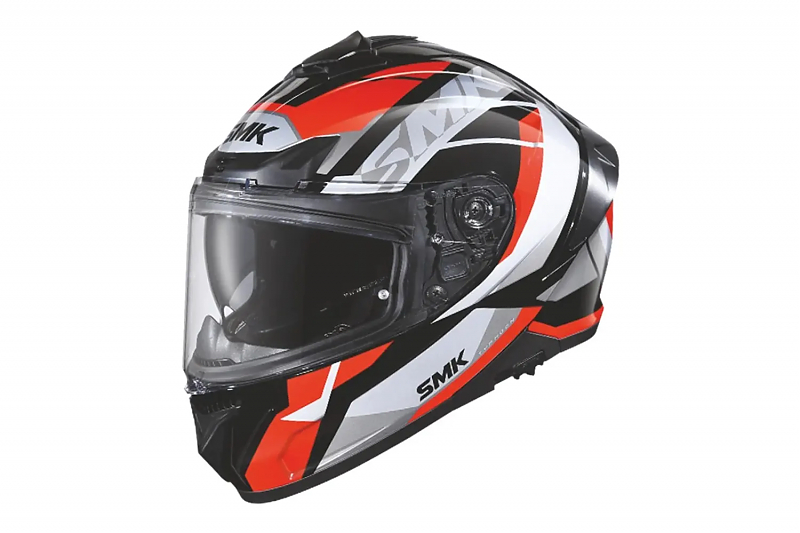 Шлем SMK TYPHOON STYLE, цвет чёрный/красный/серый XS - alexmotorsspb.ru