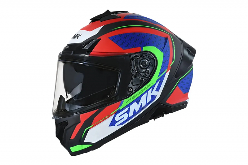 Шлем SMK TYPHOON RD1, цвет синий/зелёный/красный/белый матовый XL - alexmotorsspb.ru