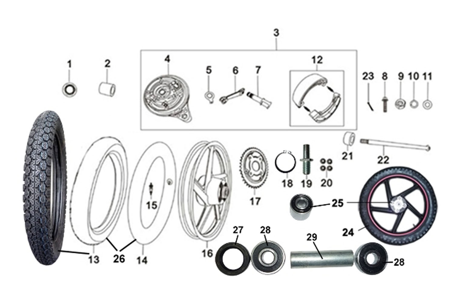 Запчасти задние. Racer Tiger rc150-23 заднее колесо. Racer rc150 заднее колесо. Рейсер тигр 150 заднее колесо. Заднее колесо рейсер тигр 150 - 23.