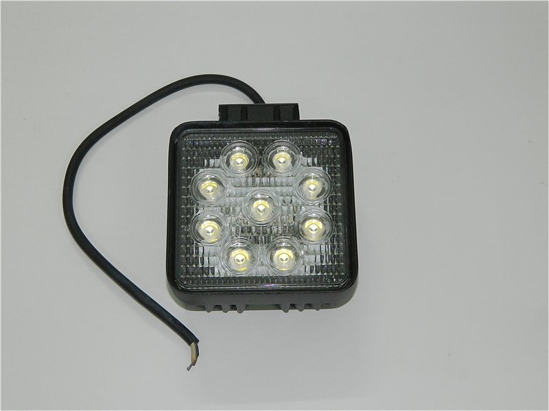 Доп.свет квадрат  LED, 27W(9*3W),  луч-пятно  JG-W091-S - alexmotorsspb.ru