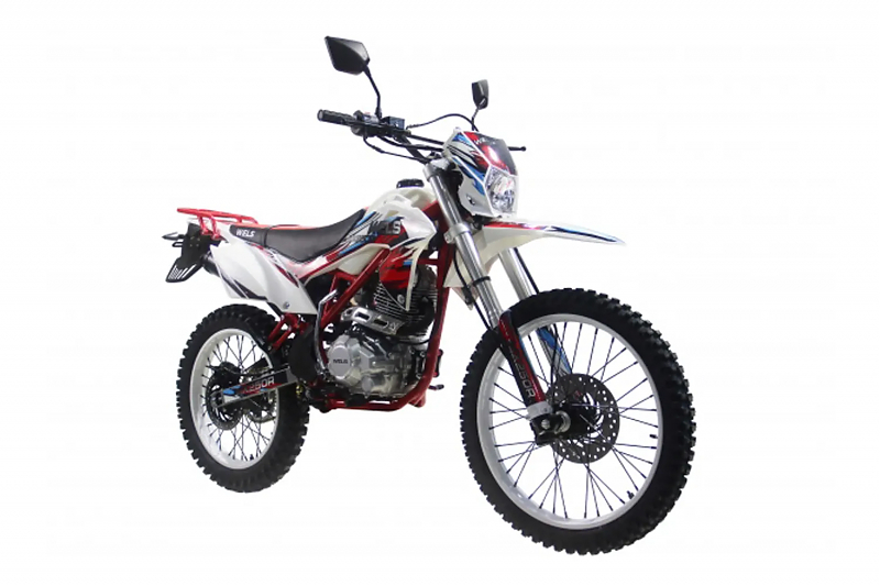 Кроссовый мотоцикл WELS MX250R\H Красный - alexmotorsspb.ru