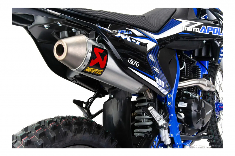 Мотоцикл Кросс Moto Apollo M4 300 EFI (175FMN PR5) синий - alexmotorsspb.ru