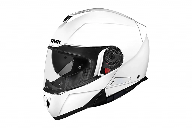 Шлем SMK GLIDE с Bluetooth гарнитурой, цвет белый M - alexmotorsspb.ru