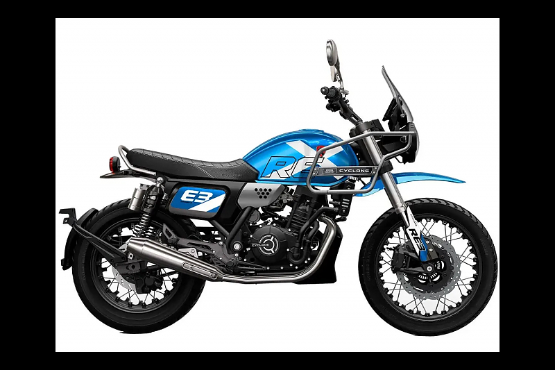 Мотоцикл CYCLONE RE3 Scrambler Синий - alexmotorsspb.ru